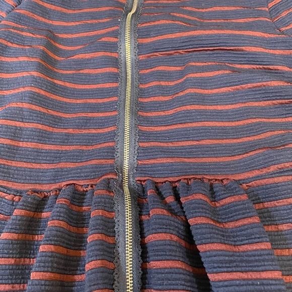 Maeve Navy and Red Striped Long Sleeve Dress - Picture 6 of 6